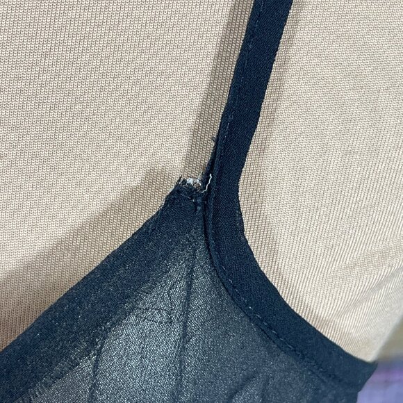 WHBM Skirt & Camisole Set Black Sheer Cocktail Size S Small - Picture 9 of 11